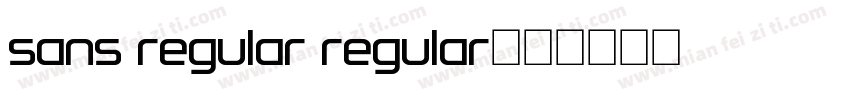 sans regular regular字体转换